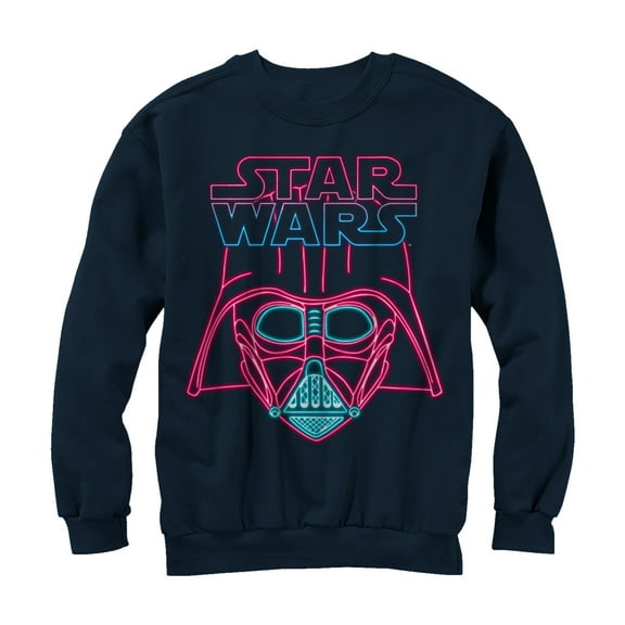 Men's Star Wars Darth Vader Sign  Sweatshirt Navy Blue Large