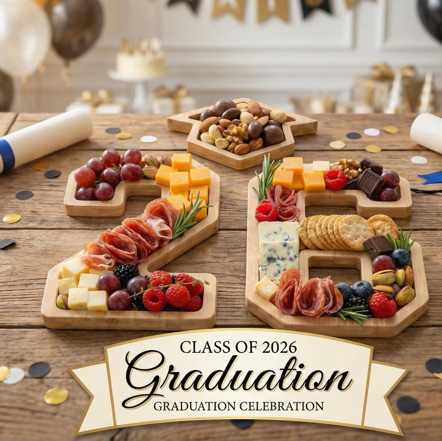 Serving Trays 26 with Cap, Graduation Decorations