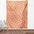 thumbnail image 4 of Ambesonne Floral Fabric by the Yard Upholstery, Pastel Chamomiles Leaves Art, 2 Yards, Dark Peach Pastel Yellow, 4 of 5
