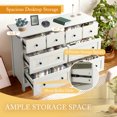 thumbnail image 6 of Haverchair 8 Drawer Dresser for Bedroom, Wood Chest of Drawers with Smooth Metal Rail, Large Dressers, Modern Bedroom Dressers with 8 Drawers Cabinet TV Stand, 6 of 8