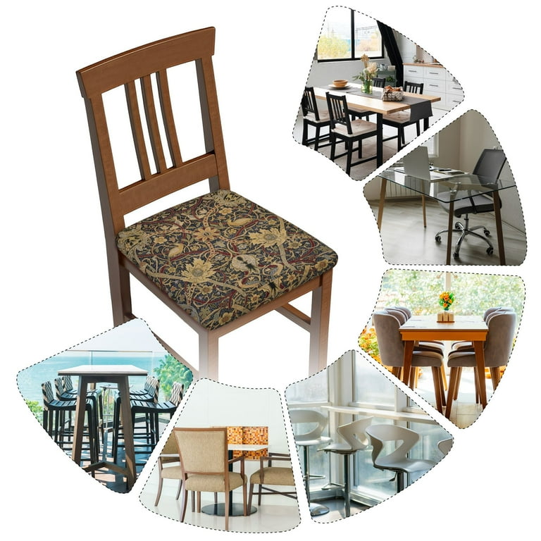 Stretch Chair Seat Covers William Morris Pre Raphaelite Exquisite Removable Washable Dining Chair Covers Anti Dust Dining Room Chair Covers Seat