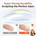 thumbnail image 2 of modelones Rubber Builder Gel Base and No Wipe Top Coat Set, 2Pcs Rubber Base and Clear Top Coat Gel Nail Polish for Strengthener Apex Building Long Last Soak Off Uv Fall Manicure Tables Thin Weak Nai, 2 of 8