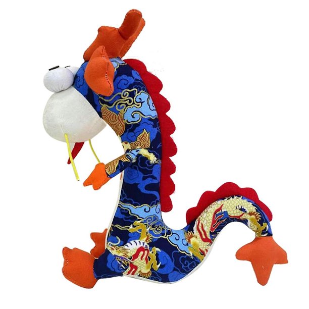 2024 Animal de peluche de dragón chino, peluche de dragón de 11 pulgadas a granel, juguete de peluche de dragón, dragón de peluche para regalo de niños B