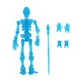 thumbnail image 2 of 1Pc Sky Blue Plastic Posable Skeleton Action Figure,Fully Articulated Mini Skeleton with Display Stand for Halloween Desk Shelf Decor Collectible,One Size,Sky Blue (Clearance), 2 of 9