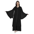 thumbnail image 5 of Bimba Islamic Prayer Long Dress For Women Solid Abaya With Hijab/Scarf Bell Sleeves Kaftan, 5 of 7