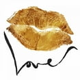 thumbnail image 2 of OnRei 15x15 Gold Ornate Wood Framed with Double Matting Museum Art Print Titled - Love Lips Gold, 2 of 4
