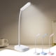 thumbnail image 1 of Lámpara de escritorio plegable con soporte para el teléfono • Luz LED recargable USB • Lámpara portátil de protección ocular • Brillo ajustable y luz nocturna, 1 of 8