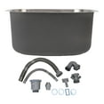 thumbnail image 2 of Undermount Water Sink, Single Bowl Sink Sturdy Rustproof Drain Accessories Stylish Style  for Kitchen Dish Washing, 2 of 7