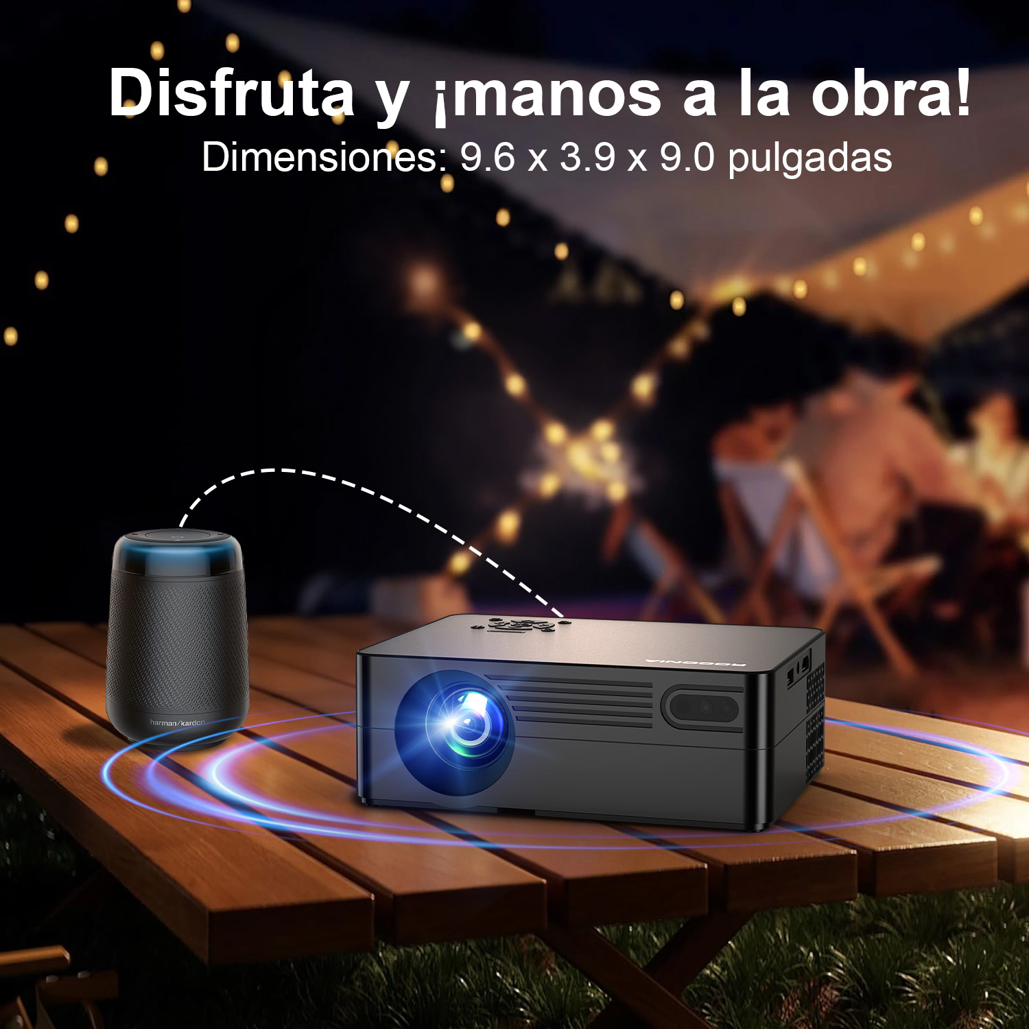 Orvanti 4K Smart Projector with WiFi and Bluetooth photo 6