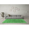 thumbnail image 3 of Ahgly Company Indoor Square Oriental Emerald Green Industrial Area Rugs, 3' Square, 3 of 4