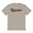 thumbnail image 1 of Chicago Illinois Graphic Sand Men's Cotton T-Shirt, 1 of 1