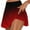 Red, variant on WIZUTIZ Skorts for Women Athletic Athletic Retro Trendy Fitted Flowy Skorts Smocked Spandex Elastic High Waist A Line Dress Fake Two Piece Trouser Skorts Gradient Mini Dress for Lady Vacation Blue