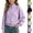 Purples, variant on Quarter Zip Sweatshirt for Girls Stand Collar Long Sleeve Mock Neck Pullover Lightweight Casual Solid Color Fall Sweatshirt No Hood, 7-8 Years