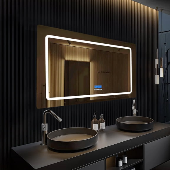 Lexora LC4836LEDM 36 x 48 in. Caldona LED Mirror with Defogger