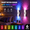 White, variant on Sycees 3 pack Black Rgb Cat Eye Motion Sensor Wall Lamp, Dual-Head Gradient Rechargeable Magnetic Ambient Night Light