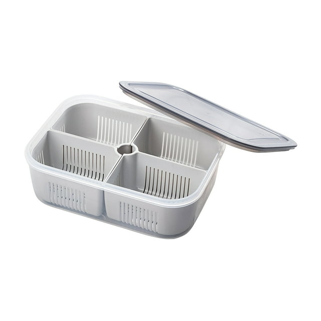 Vrorvz Airtight Food Storage Containers Kitchen Pantry Organizer Stackable Design Keeps Vegetables Meat Fresh Long Lasting Food Grade Material for Home Organization Refrigerator