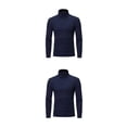 thumbnail image 3 of Sonducket Ropa interior térmica para hombre, Tops de cuello alto, jersey de manga larga de Color sólido, camisa ajustada para oficina de otoño Type1 NO1, 3 of 6