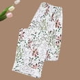 thumbnail image 5 of Axiiglly Pajama Pants Women Plus Size Elastic Waist Floral Lounge Bottoms Soft Comfy Stretchy Breathable Home Sleep Pants, XL-5XL, 5 of 5