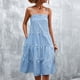 thumbnail image 4 of Vestidos Para Mujer Vestidos Casuales de Moda Sling Cintura Media Con Cuello en V Sin Mangas Vestido A Rayas Sin Tirantes Odeerbi  ODB156285, 4 of 7