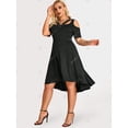 thumbnail image 3 of Vestido Talla Extra Corte Asimétrico Rosegal Vestidos casuales de talla grande, 3 of 5