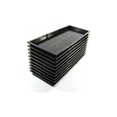 thumbnail image 1 of 10pcs Plastique Plateau de Culture Plateau Semis Réutilisable Bac pour Plantation Noir pour Hydroponique en Serre Germination des Plantes de Semis esquí esquí Gafas de esquí, 1 of 1