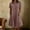 Z01#Coffee, variant on Fesfesfes Womens Dress Solid Color Crewneck Spring Dress Loose Casual Short Sleeve Knee Length Party Dress