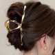 thumbnail image 3 of Whaline Pinza para el cabello Whaline Pinzas de garra retorcidas Abrazaderas Ondulada Gran aleación Captura de cabello Color puro Accesorios de peinado Oro, 3 of 5