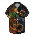 thumbnail image 1 of Wyzesi Men Shirt Pack Long Mens Personality Musical Instruments Digital 3D Printed Lapels Buttons Short Sleeved Shirts and Tops Summer Shirts for Men Button Down, 1 of 4