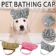 thumbnail image 1 of Xihbxyly Gorro de Ducha para Perros, Gorro de Baño para Mascotas, Lona Impermeable, Colores Dorado y Rojo Rosa, Ligero y Cómodo, Fácil de Usar, Apto para Perros Pequeños y Medianos, Tallas S y M., 1 of 2