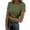 Army Green, variant on Women Summer Tops Women Short Sleeve Tops Crewneck Rib Knit Slim Fit Shirts Basic Tee 2025 Summer Casual T Shirt Trendy Clothes Floral Print Long Sleeve Blouse Soft Long Shirt Casual for Red M