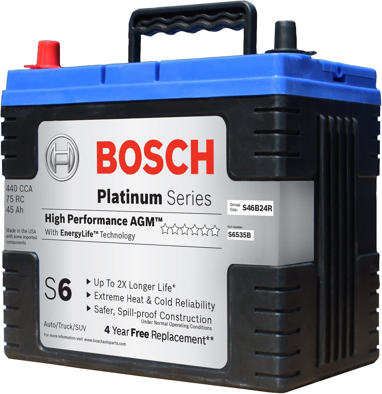 Bosch S6535B S6 Flat Plate AGM Battery - image 4 of 4