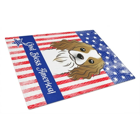 

Caroline s Treasures Cavalier Spaniel Glass Cutting Board Large