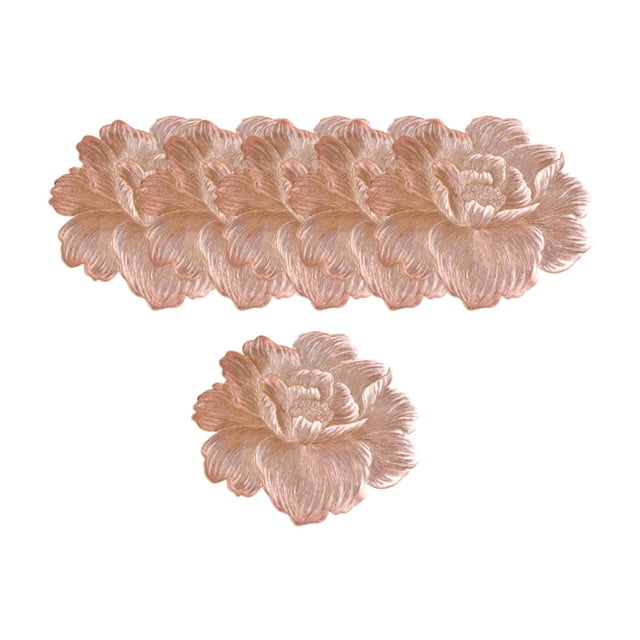 6x Plaus de mantel floral Floral Plause Western Platable Westable Nordic Anti Slip Fruit Bane Matepa Mostín para restaurantes de cocina para bodas
