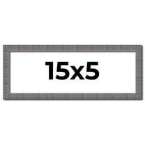 15x5 IN Frame Blue Kingsley Pewter Solid Wood Picture Frame Width 0.75 Inches |Interior Depth 0.5