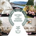 thumbnail image 6 of Valentine's Day Outdoor Rug for Patio/Deck/Porch, Non-Slip Large Area Rug 3 x 5 Ft, Pink Bowknot Ribbon on Black Mother's Day Indoor Outdoor Rugs Washable Area Rugs, Camping Rug Carpet Runner, 6 of 8