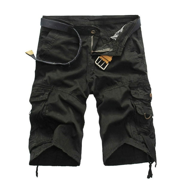 UKAP Mens Relaxed Fit Outdoor Cargo Shorts Hiking Lounge Capri Shorts