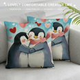 PRATYUS Cute Penguin Gifts, Love Pillow Covers , I Love You Gifts for