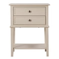 thumbnail image 3 of Pemberley Row Solid Wood Beige Nightstand Rectangular 28" x 22" x 16" Assembled, 3 of 7