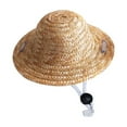 thumbnail image 2 of SPRING PARK Straw Sombrero Hat Sun Cap for Outdoor Pet Dog Cat Costume Accessory, 2 of 7