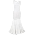 thumbnail image 4 of PrettyGuide Women's 1920s Vintage Sequin Dress Gatsby Flapper Formal Summer O Neck Glitter Long Mesh Evening Prom Dress, 4 of 7