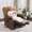 Brown, variant on MCombo Power Lift Recliner Chair for Seniors, 180° Lay Flat Sleep, Full Body Heating, Wide Seat Faux Rabbit Fur, Light Grey