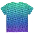 thumbnail image 2 of Halloween Mermaid Scales Costume All Over Youth T Shirt Multi YMD, 2 of 2