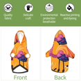 thumbnail image 6 of Fotbe Vibrant Flamingo Illustration Print Small Dog Sweater Hoodies Pet Grey Hooded Soft Fleece Sweatshirts with Pocket Fall Winter Puppy Cat Sweaters Warm Clothes-X-Small, 6 of 7