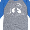 thumbnail image 3 of Instant Message - Sasquatch Nessy UFO - Toddler & Youth Raglan Graphic T-Shirt, 3 of 5