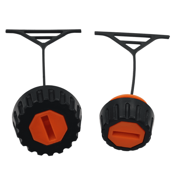 Fuel & Oil Cap for Stihl Chainsaw 010 011 012 020 021 023 024 025 026 028 034 036 038 048, Replaces 0000 350 0520, 0000 350 0510, Leak-Proof Gas and Bar Oil Tank Cap, 2-pack
