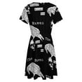 thumbnail image 5 of Edgar Allan Poe The Raven Poem Short Sleeve Dress Women Summer Evening Dresses Ladies Sundress, 5 of 7