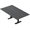 Asian Night w/Matte Black Base no Electric, variant on 6 Person Rectangular Conference Table Metal T Bases Power Module