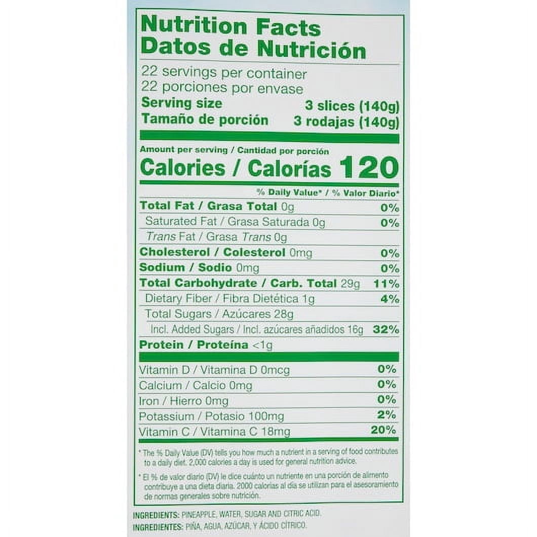 Dole Pineapple Slices in Heavy Syrup, 108 oz - Case of 6