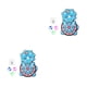 thumbnail image 3 of Vogacara Tablero de dardos de bola pegajosa de plástico interactivo para padres e hijos Adorable para interiores y exteriores, juego deportivo para el tipo 4 2piezas Vogacara CBP444378, 3 of 5