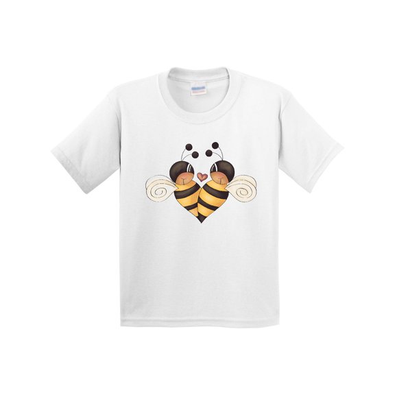 Inktastic Valentine's Day Bumble Bees Youth T-Shirt